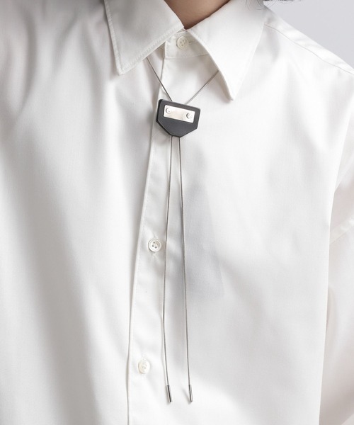 HARE（ハレ）の「レザーパーツループタイ(HARE)（ネックレス・メンズ・ブラック・FREE）」の12枚目の写真