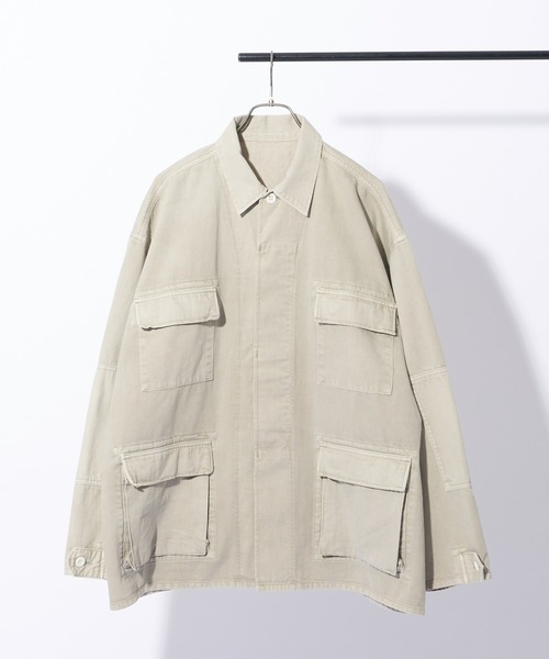 ai no de（アイノデ）の「【ai no de/アイノデ】8oz denim blouson/8オンスデニムブルゾン/ジャケット（デニムジャケット・メンズ・ブルー/ライトグレー/インディゴブルー/グレー・L/M/LARGE/MEDIUM）」の2枚目の写真