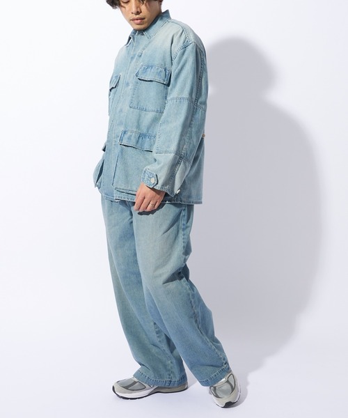 ai no de（アイノデ）の「【ai no de/アイノデ】8oz denim blouson/8オンスデニムブルゾン/ジャケット（デニムジャケット・メンズ・ブルー/ライトグレー/インディゴブルー/グレー・L/M/LARGE/MEDIUM）」の18枚目の写真