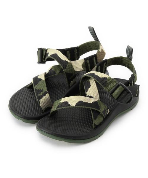 green label relaxing(グリーンレーベルリラクシング)の「CHACO Z1ECOTRADE16cm~18cm ◆(サンダル・キッズ・ブラック/オリーブ・17cm/18cm/16cm)」の1枚目の写真