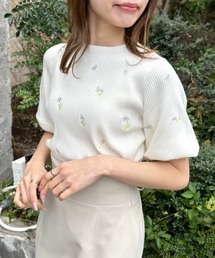OLIVE des OLIVE | 【ZOZO先行予約】花刺繍ニット(ニット/セーター)