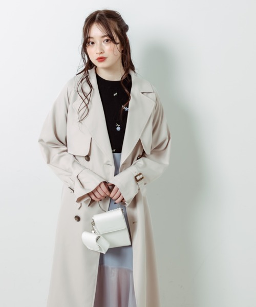 OLIVE des OLIVE（オリーブデオリーブ）の「花刺繍ニット（ニット/セーター・レディース・イエロー/ブラック/オフホワイト・FREE）」の22枚目の写真