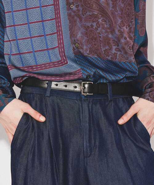 tk.TAKEO KIKUCHI(ティーケータケオキクチ)の「◆ビンテージ調ベルト(ベルト・メンズ・ブラック/ダークブラウン・00)」の1枚目の写真