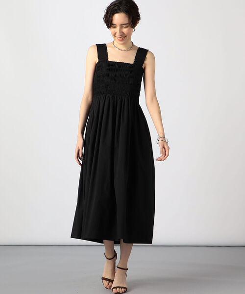 NOLLEY’S（ノーリーズ）の「シャーリングワンピース（ワンピース・レディース・グリーン系その他4/ブラック・38）」の6枚目の写真