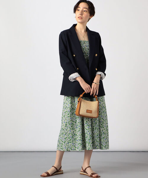 NOLLEY’S（ノーリーズ）の「シャーリングワンピース（ワンピース・レディース・グリーン系その他4/ブラック・38）」の9枚目の写真