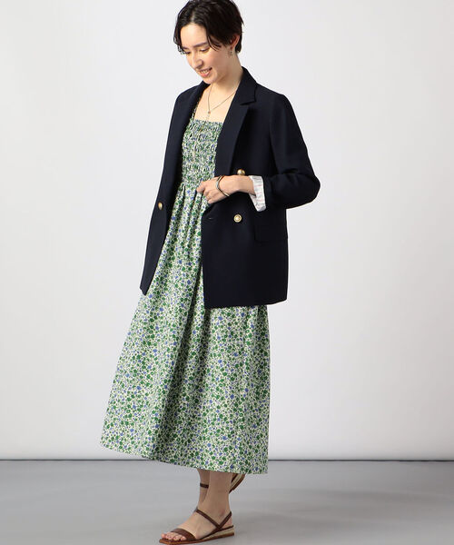 NOLLEY’S（ノーリーズ）の「シャーリングワンピース（ワンピース・レディース・グリーン系その他4/ブラック・38）」の10枚目の写真