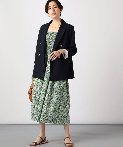 NOLLEY’S（ノーリーズ）の「シャーリングワンピース（ワンピース・レディース・グリーン系その他4/ブラック・38）」の11枚目の写真