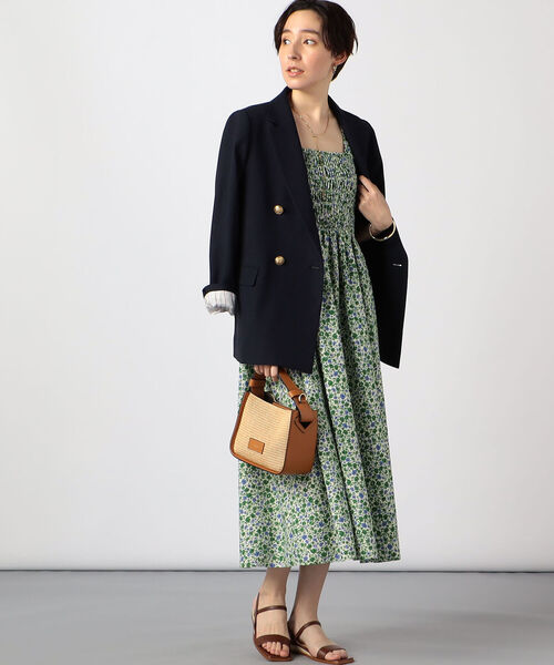 NOLLEY’S（ノーリーズ）の「シャーリングワンピース（ワンピース・レディース・グリーン系その他4/ブラック・38）」の12枚目の写真