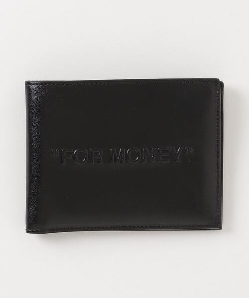 off white（オフホワイト）の「【OFF-WHITE】 オフホワイト BOLD QUOTE BILFOLD WALLET 二つ折り 財布 ウォレット メンズ（財布・メンズ・ブラック・FREE）」の7枚目の写真