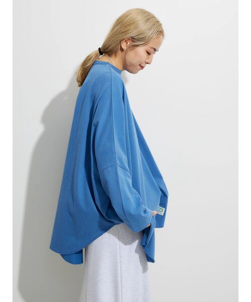 DISCUS ATHLETIC(ディスカス アスレチック)の「DISCUS ポンチョカットプルオーバー(Tシャツ/カットソー・レディース・ブルー/ブラック/ホワイト系その他・FREE)」の19枚目の写真