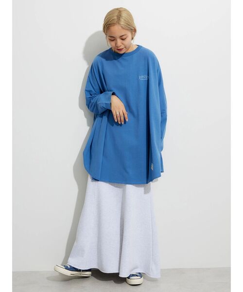 DISCUS ATHLETIC(ディスカス アスレチック)の「DISCUS ポンチョカットプルオーバー(Tシャツ/カットソー・レディース・ブルー/ブラック/ホワイト系その他・FREE)」の15枚目の写真