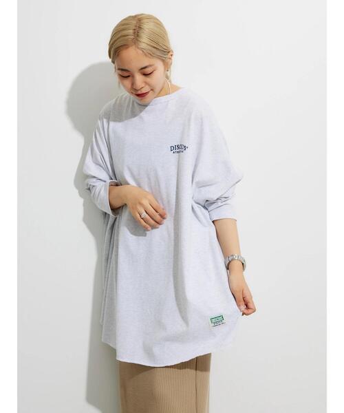 DISCUS ATHLETIC(ディスカス アスレチック)の「DISCUS ポンチョカットプルオーバー(Tシャツ/カットソー・レディース・ブルー/ブラック/ホワイト系その他・FREE)」の2枚目の写真