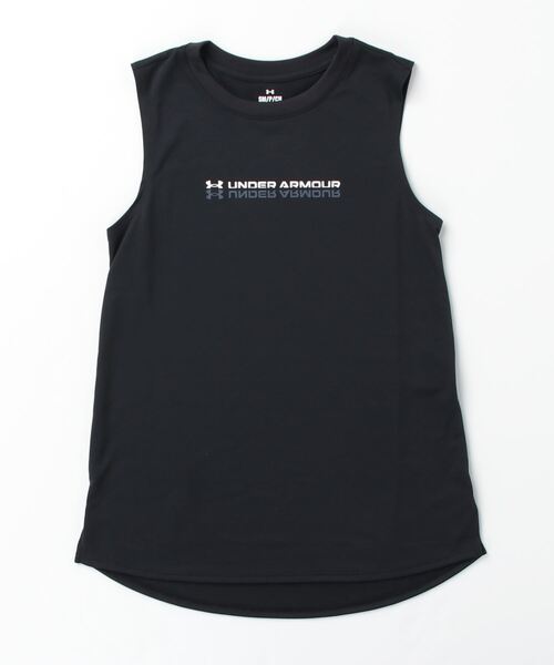 UNDER ARMOUR（アンダーアーマー）の「アンダーアーマー  UAテック マッスル タンク（タンクトップ・レディース・スモークピンク/ブラック・XL/M/L/S）」の2枚目の写真