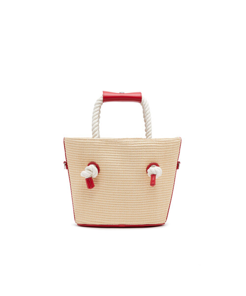 DIESEL（ディーゼル）の「レディース ストロー ハンドバッグ（トートバッグ・レディース・ブラック/レッド・UNI）」の15枚目の写真