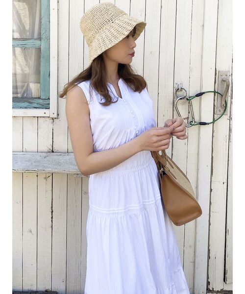 【dazzlin】ノースリシャーリングフレアワンピース ノースリーブ　夏服 dazzlin】ノースリシャーリングフレアワンピース ノースリーブ