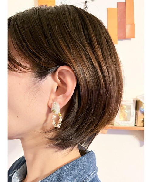 tone(トーン)の「【chez vous】kusumi wakka ピアス(MA)(ピアス(両耳用)・レディース・グリーン系その他/ブラウン系その他・FREE)」の12枚目の写真