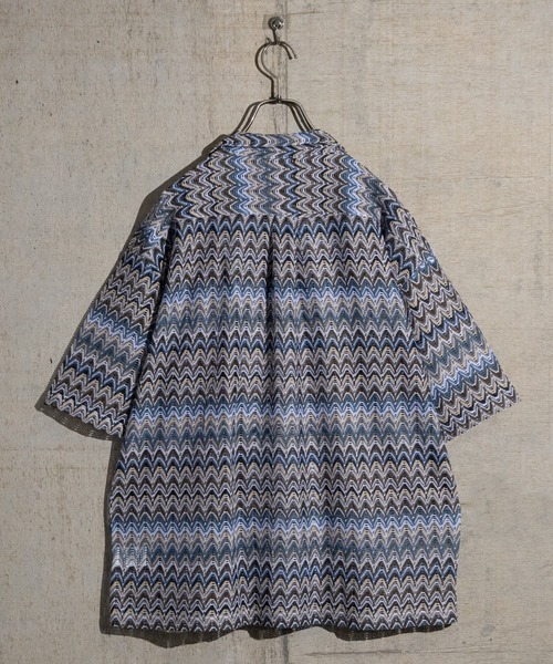 【a】バルファレース ルーズシルエット オープンカラー シアーシャツ(シャツ/ブラウス)|Naive magic(ナイーブマジック) 【a】バルファレース ルーズシルエット オープンカラー シアーシャツ(シャツ/ブラウス)|Naive magic(ナイーブマジック)