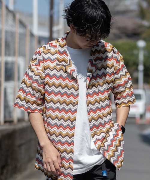 【a】バルファレース ルーズシルエット オープンカラー シアーシャツ(シャツ/ブラウス)|Naive magic(ナイーブマジック) 【a】バルファレース ルーズシルエット オープンカラー シアーシャツ(シャツ/ブラウス)|Naive magic(ナイーブマジック)