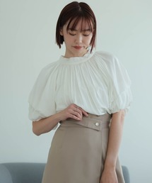 ダブルバルーンスリーブブラウス