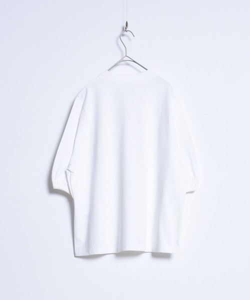 folka（フォルカ）の「1-パフスリーブ Tシャツ コットン クルーネック（Tシャツ/カットソー・レディース・アイボリー/ネイビー/ライトグレー・ONE SIZE）」の8枚目の写真