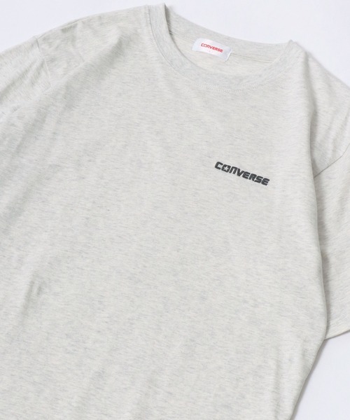 CONVERSE(コンバース)の「CONVERSE/コンバース ワンポイントロゴ刺繍 無地Tシャツ レディース メンズ(Tシャツ/カットソー・メンズ・ホワイト/サックスブルー/ホワイト系その他/ネイビー/ブラック/イエロー系その他/ブラック系その他/オートミール/ブルー系その他/ダークグリーン・LL/L/M)」の6枚目の写真
