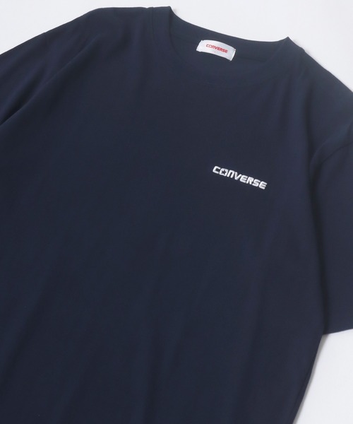 CONVERSE(コンバース)の「CONVERSE/コンバース ワンポイントロゴ刺繍 無地Tシャツ レディース メンズ(Tシャツ/カットソー・メンズ・ホワイト/サックスブルー/ホワイト系その他/ネイビー/ブラック/イエロー系その他/ブラック系その他/オートミール/ブルー系その他/ダークグリーン・LL/L/M)」の1枚目の写真