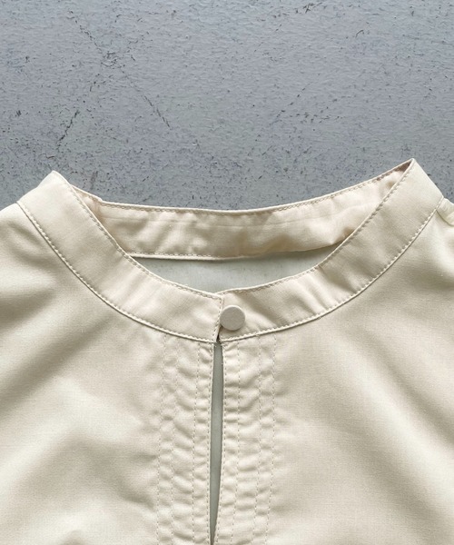 CLEIO（クレイオ）の「【CLEIO】オーガンジー切替ブラウス（シャツ/ブラウス・レディース・アイボリー/ブラウン・FREE）」の9枚目の写真