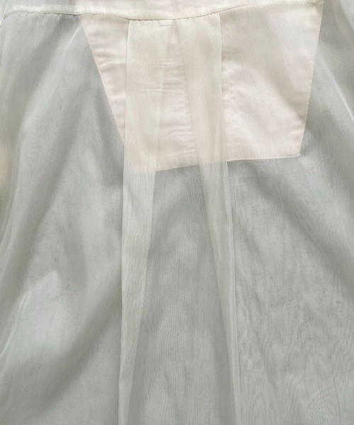 CLEIO（クレイオ）の「【CLEIO】オーガンジー切替ブラウス（シャツ/ブラウス・レディース・アイボリー/ブラウン・FREE）」の12枚目の写真