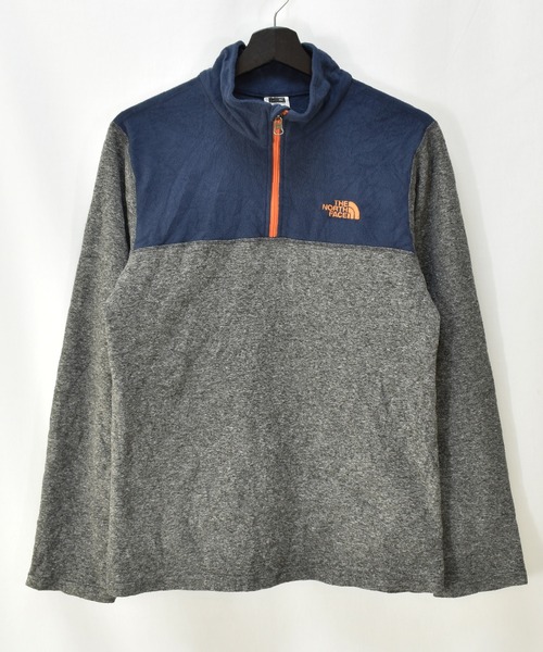 THE NORTH FACE(ザノースフェイス)の「【ヴィンテージ古着】THE NORTH FACE / ザ ノースフェイス 1/3ジップ フリースジャケット(その他トップス・キッズ・グレー・X-LARGE)」の1枚目の写真