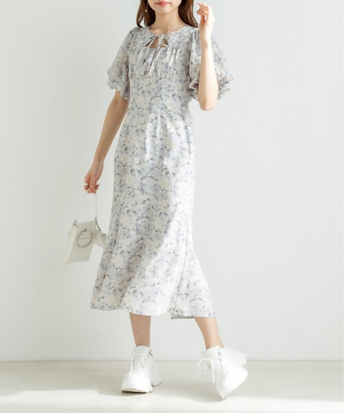 OLIVE des OLIVE（オリーブデオリーブ）の「【WEB限定】魅力的レディ胸開きワンピース（ワンピース・レディース・チェック/ライトグレー/ホワイト/ブラック/オフホワイト・FREE）」の17枚目の写真