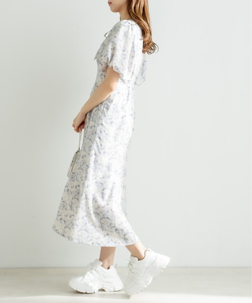 OLIVE des OLIVE（オリーブデオリーブ）の「【WEB限定】魅力的レディ胸開きワンピース（ワンピース・レディース・チェック/ライトグレー/ホワイト/ブラック/オフホワイト・FREE）」の18枚目の写真