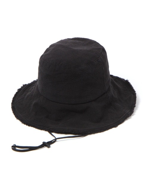 LEPSIM（レプシィム）の「ヒモツキフリンジバケハ　182809（ハット・レディース・ブラック/アイボリー/ライトベージュ・ONE SIZE）」の2枚目の写真