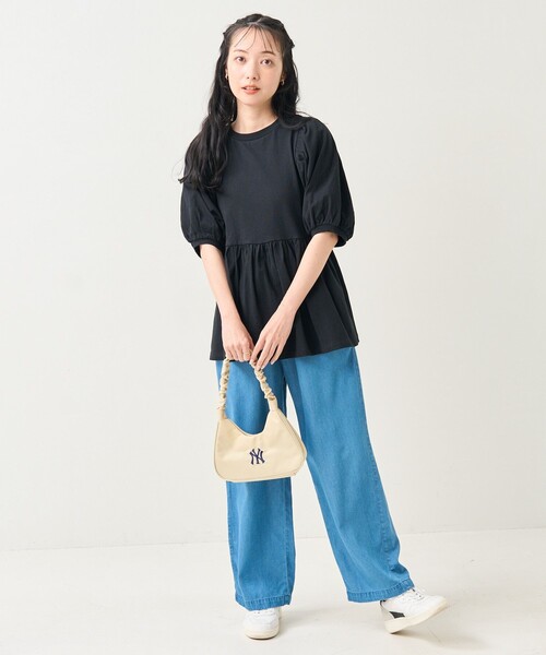 FREAK'S STORE（フリークスストア）の「パフスリーブカットチュニック（Tシャツ/カットソー・レディース・レッド/ブラック/オフホワイト・ﾌﾘ-）」の21枚目の写真