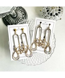 【88eighty-eight】シンメトリーゴールドハートピアス(MA)