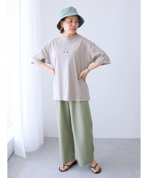 CRAFT STANDARD BOUTIQUE（クラフトスタンダードブティック）の「MUSE TEE（Tシャツ/カットソー・レディース・グレイッシュベージュ/オフホワイト/チャコールグレー・L/M/XL）」の20枚目の写真
