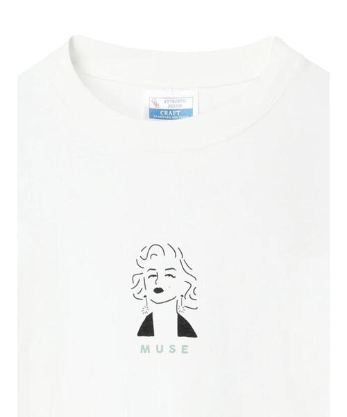 CRAFT STANDARD BOUTIQUE（クラフトスタンダードブティック）の「MUSE TEE（Tシャツ/カットソー・レディース・グレイッシュベージュ/オフホワイト/チャコールグレー・L/M/XL）」の14枚目の写真