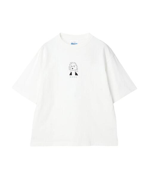 CRAFT STANDARD BOUTIQUE（クラフトスタンダードブティック）の「MUSE TEE（Tシャツ/カットソー・レディース・グレイッシュベージュ/オフホワイト/チャコールグレー・L/M/XL）」の6枚目の写真