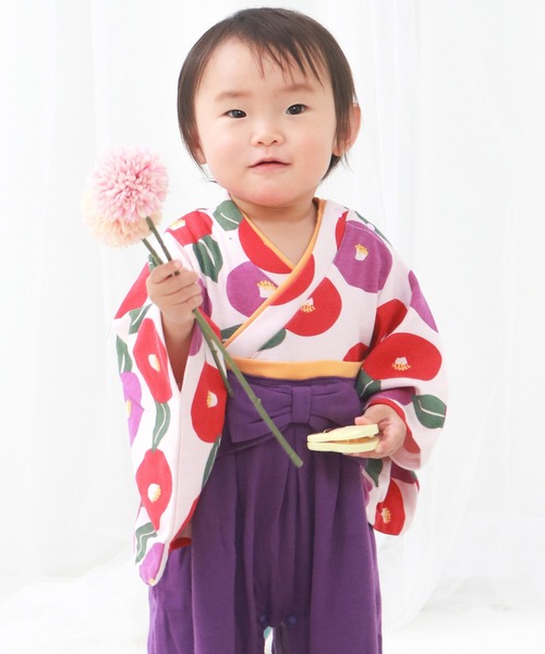 KYOETSU(キョウエツ)の「袴ロンパース 女の子(ロンパース・キッズ・ホワイト系その他2/ピンク系その他2/ピンク系その他3/ピンク系その他/ホワイト系その他/ブルー系その他・70/90/80)」の6枚目の写真