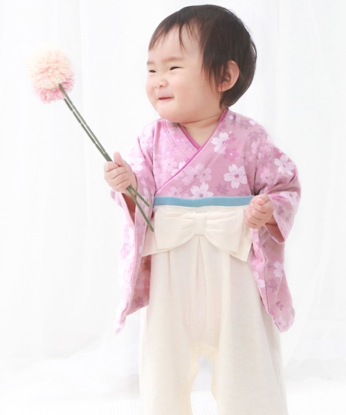 KYOETSU(キョウエツ)の「袴ロンパース 女の子(ロンパース・キッズ・ホワイト系その他2/ピンク系その他2/ピンク系その他3/ピンク系その他/ホワイト系その他/ブルー系その他・70/90/80)」の14枚目の写真