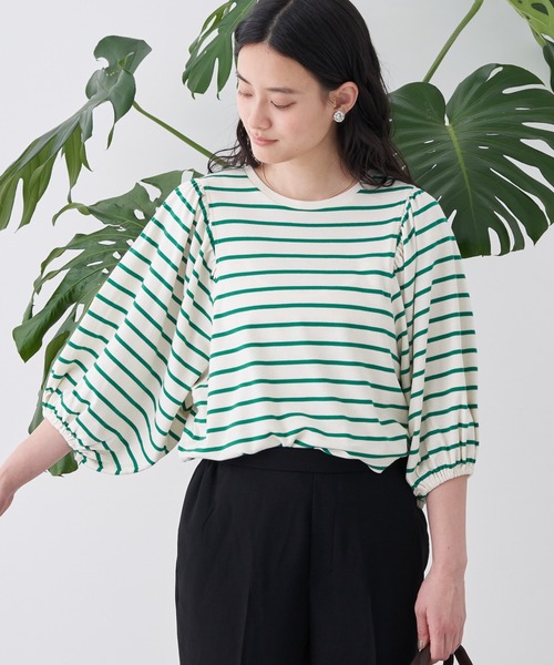 AMERICAN HOLIC(アメリカンホリック)の「ドルマンギャザーカットプルオーバー(Tシャツ/カットソー・レディース・ネイビー/ブラック/その他7/オフホワイト・M/L)」の12枚目の写真