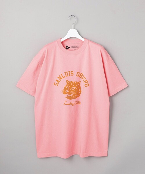 FREAK'S STORE(フリークスストア)の「【限定展開】FUNG/ファング Lucky Cats(Basic tee)/ラッキーキャッツ(Tシャツ/カットソー・レディース・ホワイト/ピンク/グレー/ブラック・SMALL/MEDIUM)」の4枚目の写真