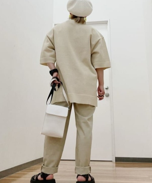 NAVY(ネイビー)の「NAVY「マイラク」 ワイドテーパード イージーパンツ(その他パンツ・メンズ・グレー/ベージュ/ブラック/ネイビー・L/S/M)」の15枚目の写真