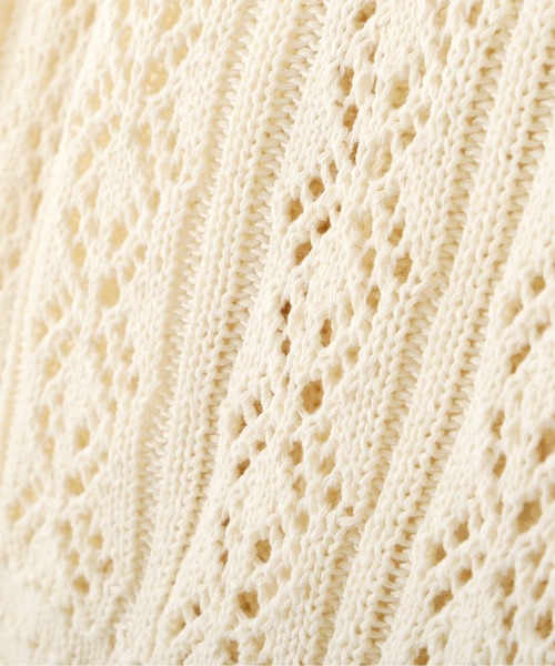 FREE'S MART(フリーズマート)の「◇前後2Way透かし編みカーディガン(カーディガン/ボレロ・レディース・ブラック/ホワイト/グリーン・FREE)」の17枚目の写真