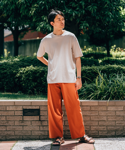 EDIFICE LA BOUCLE(エディフィスラブークル)の「【LA BOUCLE / ラブークル】ペインターパンツ ハイツイストツイル(その他パンツ・メンズ・アイボリー/シャーベット/ネイビー・2/1)」の7枚目の写真