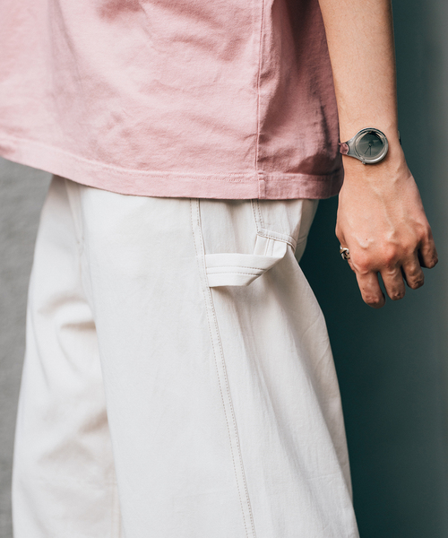 EDIFICE LA BOUCLE(エディフィスラブークル)の「【LA BOUCLE / ラブークル】ペインターパンツ ハイツイストツイル(その他パンツ・メンズ・アイボリー/シャーベット/ネイビー・2/1)」の15枚目の写真