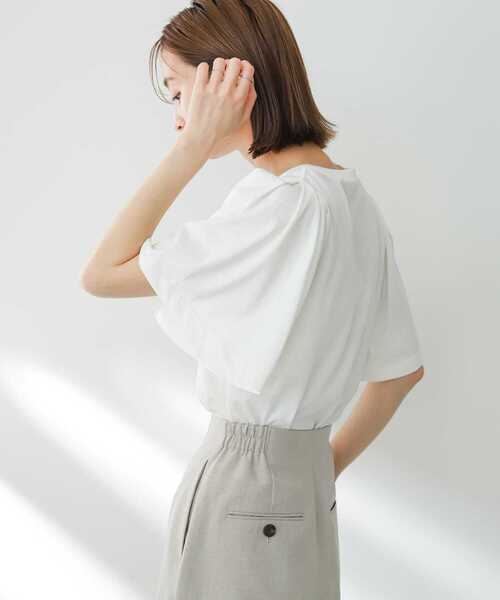 SENSE OF PLACE by URBAN RESEARCH（センスオブプレイスバイアーバンリサーチ）の「フレアスリーブカットソー（Tシャツ/カットソー・レディース・ライトブルー/ブラック/アイボリー・ONE）」の6枚目の写真