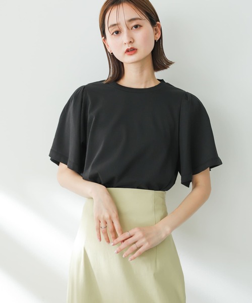 SENSE OF PLACE by URBAN RESEARCH（センスオブプレイスバイアーバンリサーチ）の「フレアスリーブカットソー（Tシャツ/カットソー・レディース・ライトブルー/ブラック/アイボリー・ONE）」の9枚目の写真