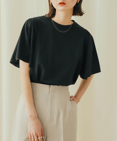 SENSE OF PLACE by URBAN RESEARCH（センスオブプレイスバイアーバンリサーチ）の「フレアスリーブカットソー（Tシャツ/カットソー・レディース・ライトブルー/ブラック/アイボリー・ONE）」の20枚目の写真