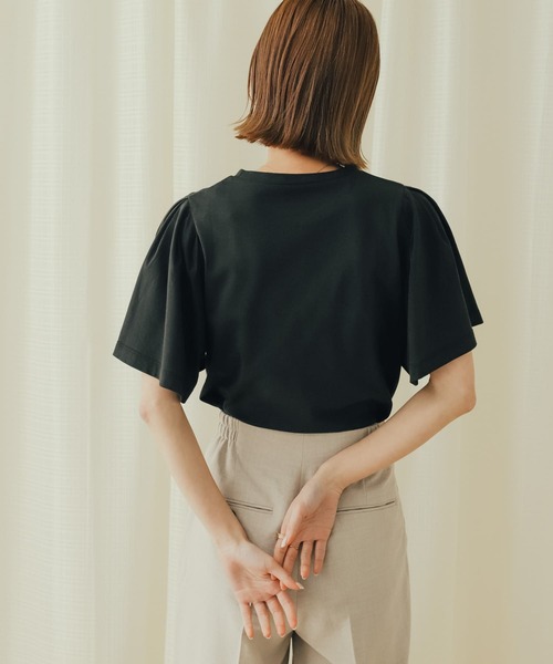 SENSE OF PLACE by URBAN RESEARCH（センスオブプレイスバイアーバンリサーチ）の「フレアスリーブカットソー（Tシャツ/カットソー・レディース・ライトブルー/ブラック/アイボリー・ONE）」の5枚目の写真