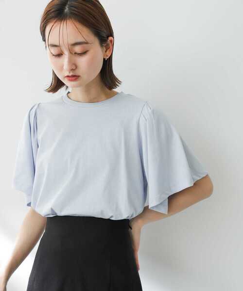 SENSE OF PLACE by URBAN RESEARCH（センスオブプレイスバイアーバンリサーチ）の「フレアスリーブカットソー（Tシャツ/カットソー・レディース・ライトブルー/ブラック/アイボリー・ONE）」の14枚目の写真